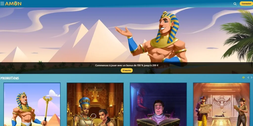 Amon Casino mobile view