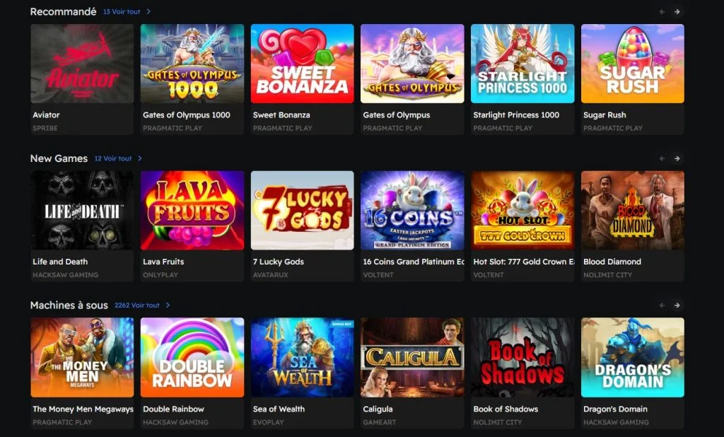Betzino Casino mobile view